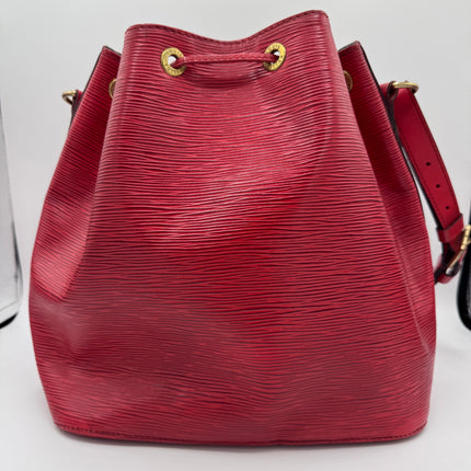 Sac Louis Vuitton Noé PM Épi Rouge