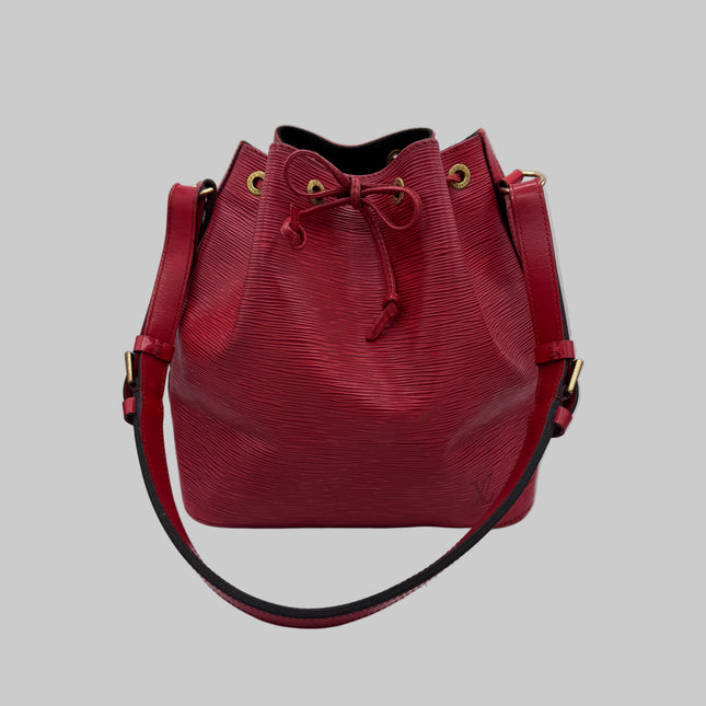 Sac Louis Vuitton Noé PM Épi Rouge