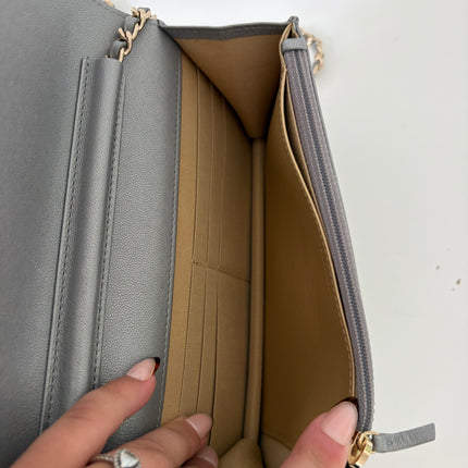 Sac Chanel Wallet on chain Gris argent