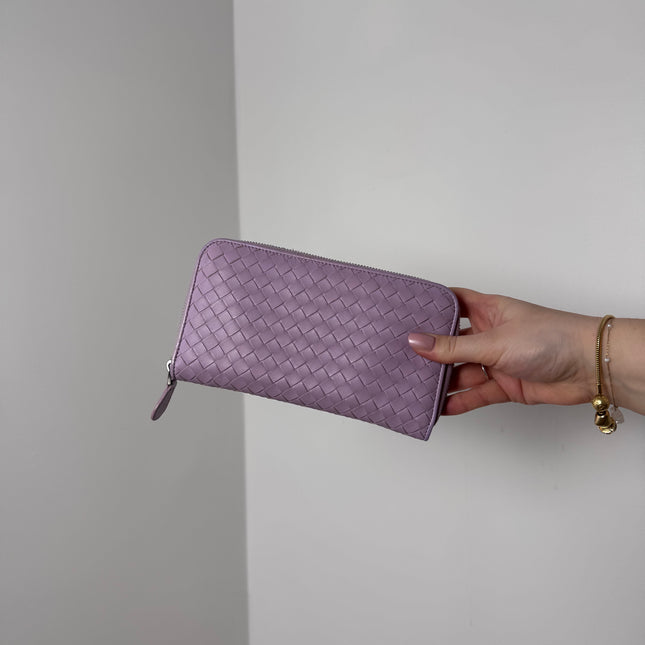Portefeuille Bottega Veneta lilas