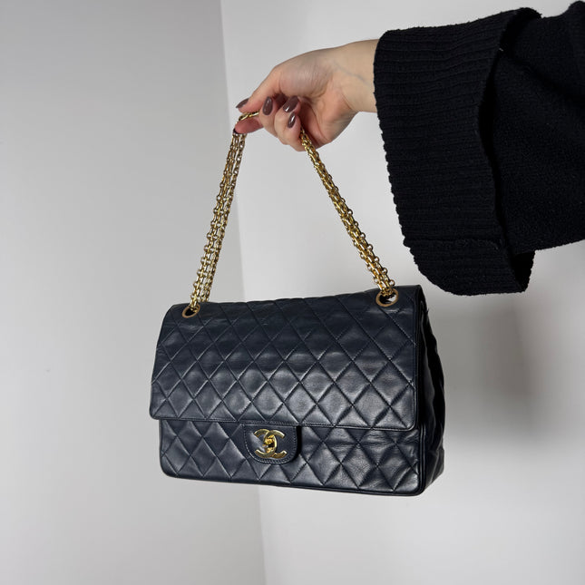 Sac Chanel Vintage Timeless Marine