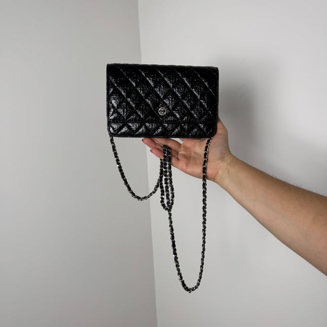 Sac Chanel Wallet on chain noir