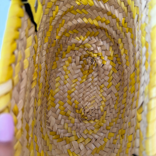Sac panier Loewe jaune pm
