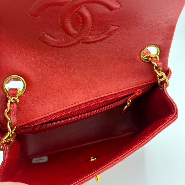 Sac Chanel Mini square rouge