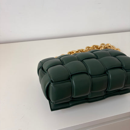Sac Bottega Veneta cassette vert sapin