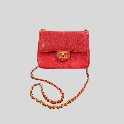 Sac Chanel Mini Square Lézard