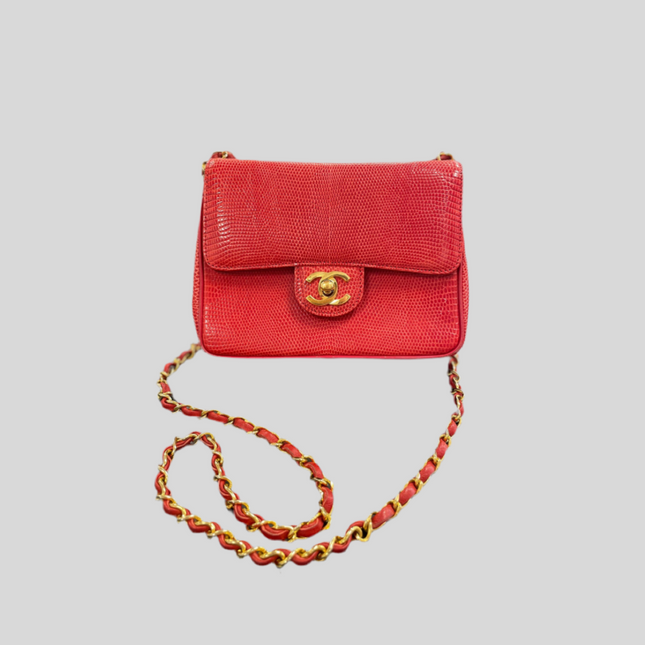 Sac Chanel Mini Square Lézard