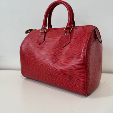 Sac Louis Vuitton Speedy 25 Épi Rouge