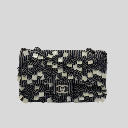 Sac Chanel Timeless Tissu Rayé