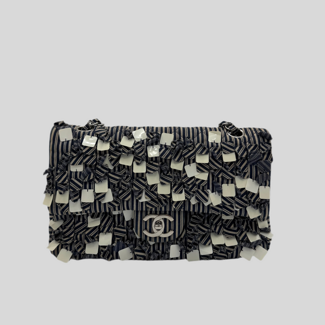 Sac Chanel Timeless Tissu Rayé