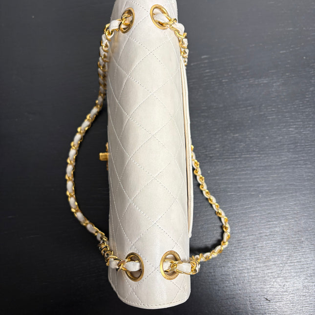 Sac Chanel Timeless Blanc cassé 25 cm