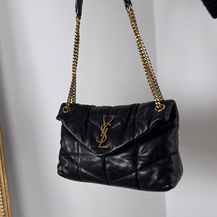 Sac Saint Laurent Puffer Small Noir