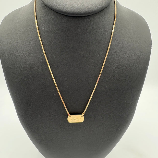 Collier Dior étiquette John Galliano 1947