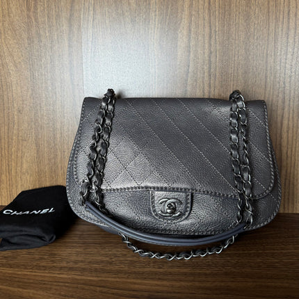 Sac Chanel Timeless lune gris irisé