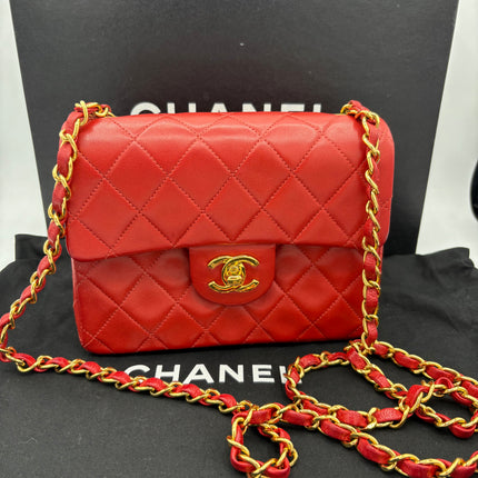 Sac Chanel Mini square rouge