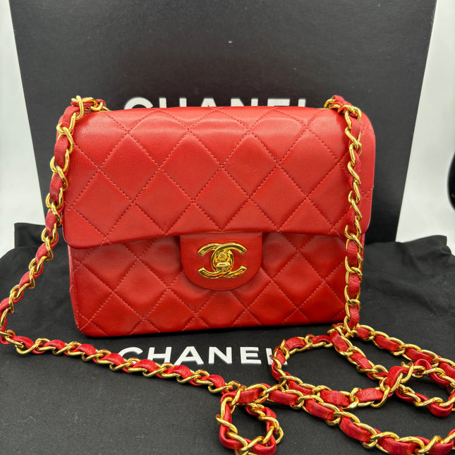 Sac Chanel Mini square rouge
