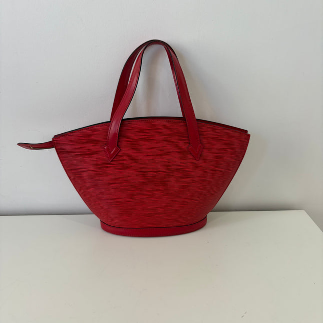 Sac Louis Vuitton Saint Jacques PM Cuir Épi Rouge