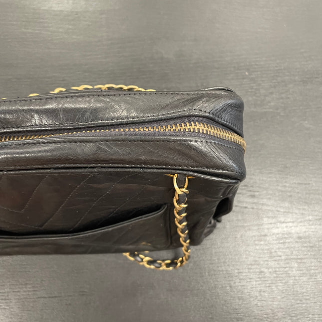 Sac Caméra vintage Chanel Noir