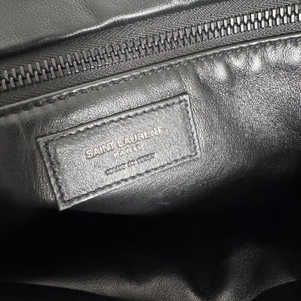 Sac Grand Cabas Saint Laurent cuir nappa noir