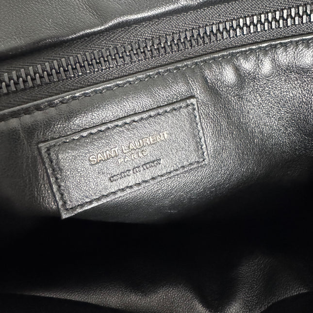 Sac Grand Cabas Saint Laurent cuir nappa noir