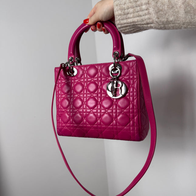 Sac Dior Lady Dior Medium Rose