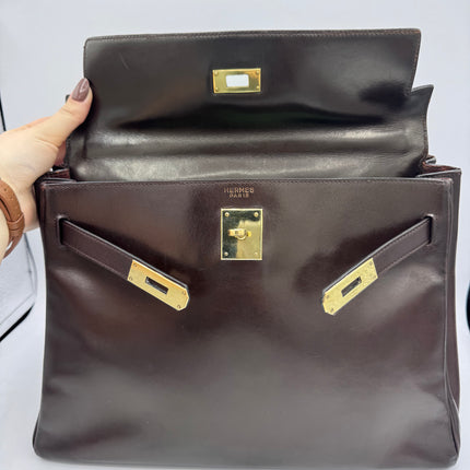 Sac Kelly 32 Hermès Chocolat