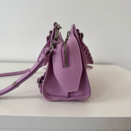 Sac Balenciaga mini neo City lilas