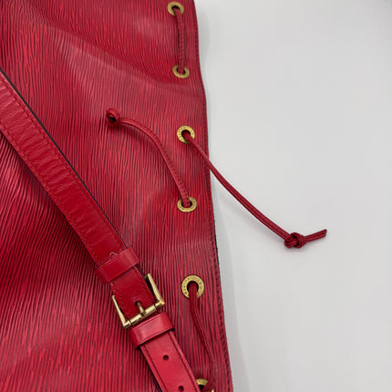 Sac Louis Vuitton Noé PM Épi Rouge