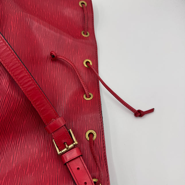Sac Louis Vuitton Noé PM Épi Rouge
