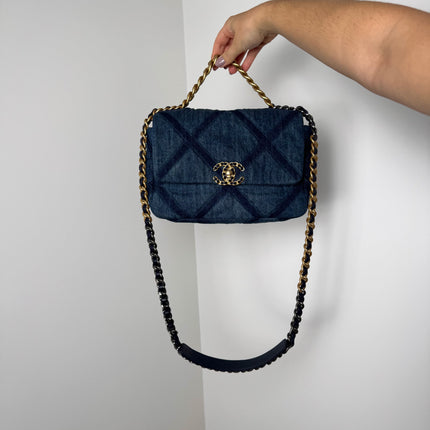Sac Chanel 19 Small denim