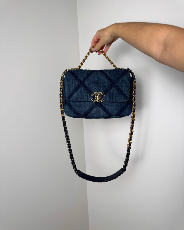 Sac Chanel 19 Small denim