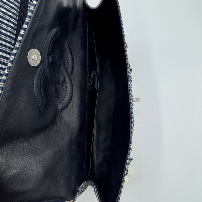 Sac Chanel Timeless Tissu Rayé