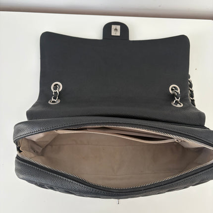 Sac Chanel single flap souple noir