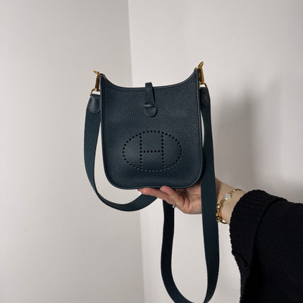 Sac Hermès Evelyne 16 vert cyprès