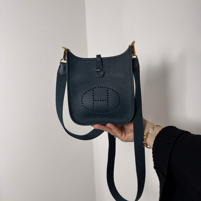 Sac Hermès Evelyne 16 vert cyprès