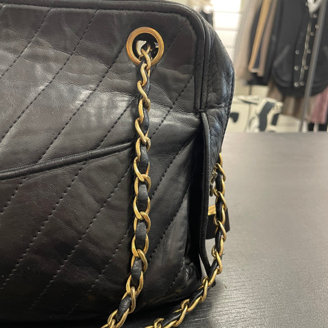 Sac Caméra vintage Chanel Noir