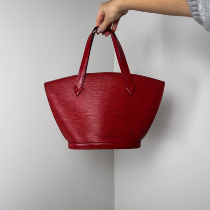 Sac Louis Vuitton Saint Jacques PM Cuir Épi Rouge