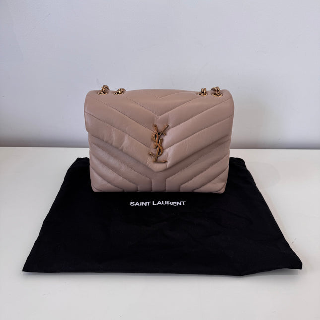 Sac Saint Laurent Loulou Small Beige