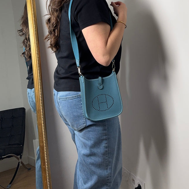 Sac Hermès Evelyne 16 Bleu Jean