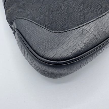 Sac Gucci Jackie toile et cuir noir