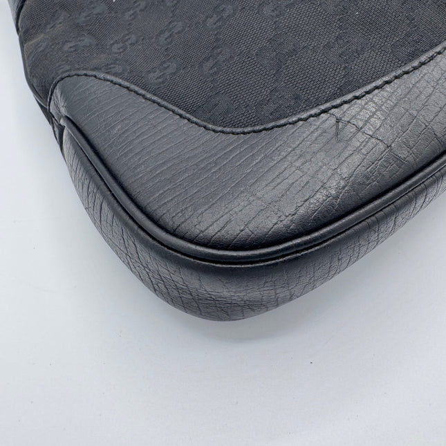 Sac Gucci Jackie toile et cuir noir