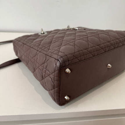 Sac Dior Lady Dior Large Prune