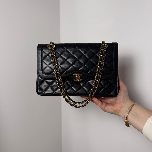Sac Chanel vintage fermoir bicolore