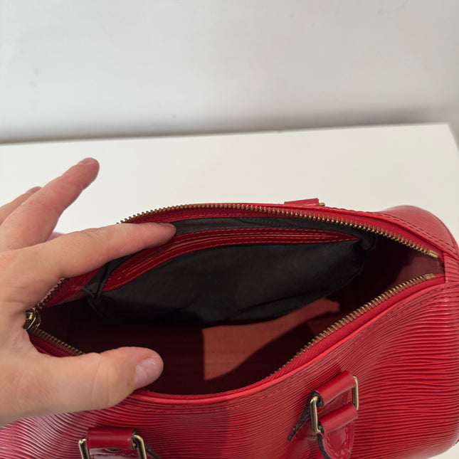 Sac Louis Vuitton Speedy 25 Épi Rouge