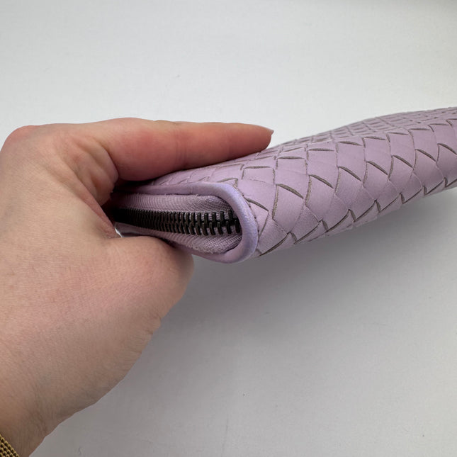 Portefeuille Bottega Veneta lilas