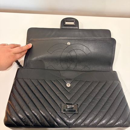 Sac Chanel Grand 2.55 Chevrons Noir