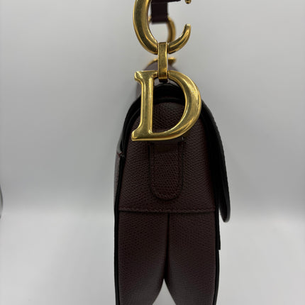 Sac Dior Saddle Moyen Prune