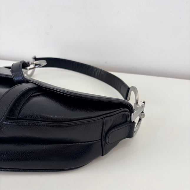 Sac Dior Saddle moyen noir