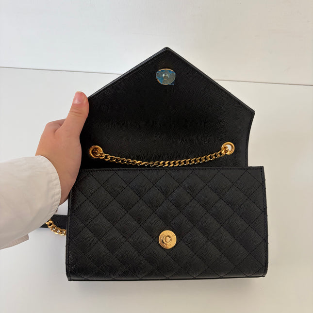 Sac Saint Laurent Enveloppe small Noir