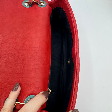 Sac chevrons Chanel Rouge